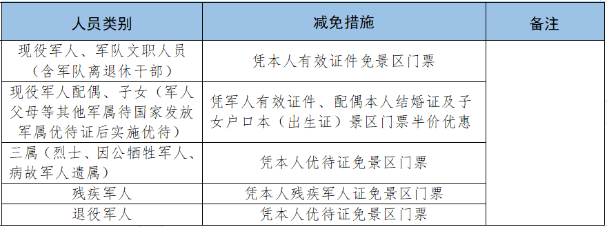 陕西退役军人免费景区名单（附免费时间）